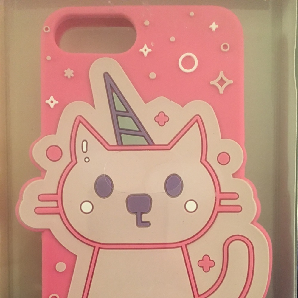 SWEET pink kitty iPhone case fits 6+, 6s+, 7+, 8+